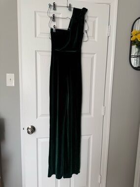 Gorgeous Green Velvet Jumpsuit,   Size 0
